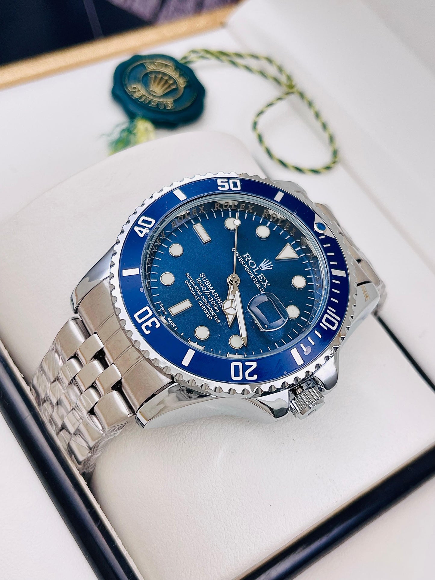 Rolex Submariner Tejido + Estuche de lujo