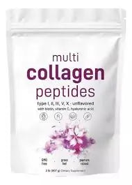 COLÁGENO Multi Collagen Peptides 1 lb + 10 recetas GRATIS para tomarlo al completar tu compra